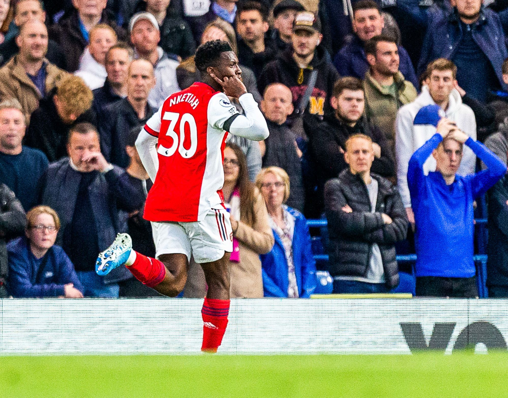 Eddie Nkeitia, Arsenal's top scorer in the Premier League